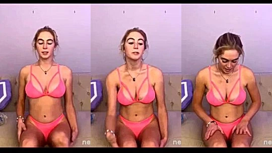 Grace Charis showing off her naked tits on twitch livestream