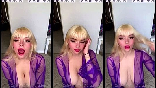 Burch twins on her knees begging for facial