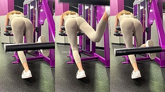 molly-pop working out her bit booty at the gym