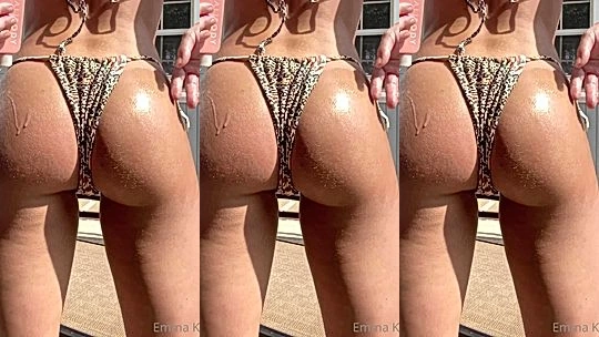 Emma Kotos twerking her sexy ass in bikini
