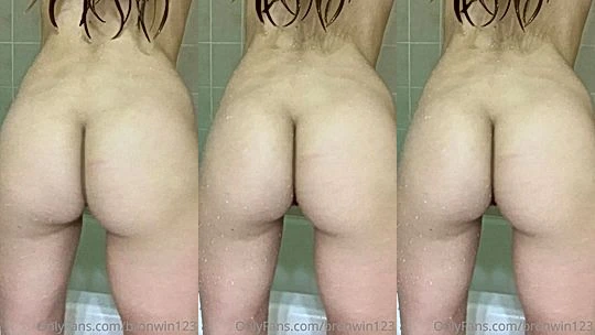 hot slut Bronwin teasing her naked big ass and pussy