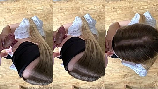 Powderyrose blindfolded sucking on a big dildo video leaked