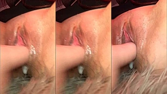 Nonsalemwitch getting her creamy pussy fucked by a big dildo