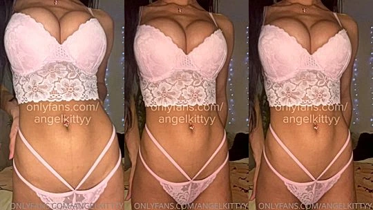 Babyx teasing her sexy white lingerie