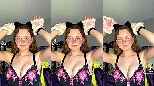molly-pop teasing in her sexy lingerie