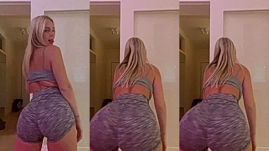 Alexisshv teasing her big ass in leggings