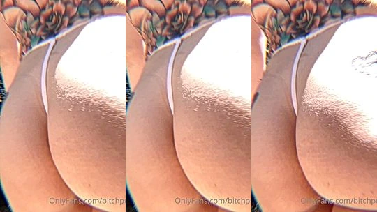 Strawberrysquirtcake twerking her big ass in the backyard