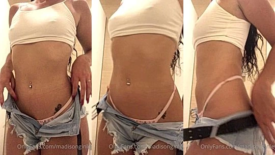 sexy girl Madison Ginley teasing her sexy panties