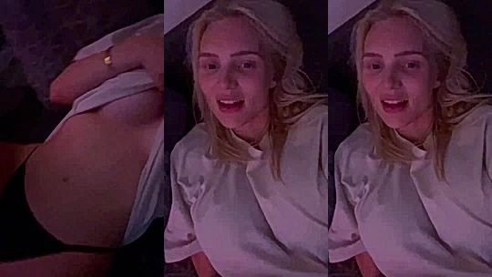 Alexisshv showing of her big tits in bed
