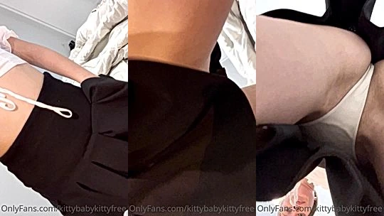 kittybabykittyvip teasing her panties upskirt shot