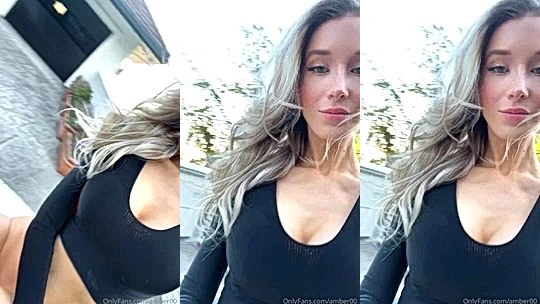 Goddess_amber20 showing off her sexy tits outdoors