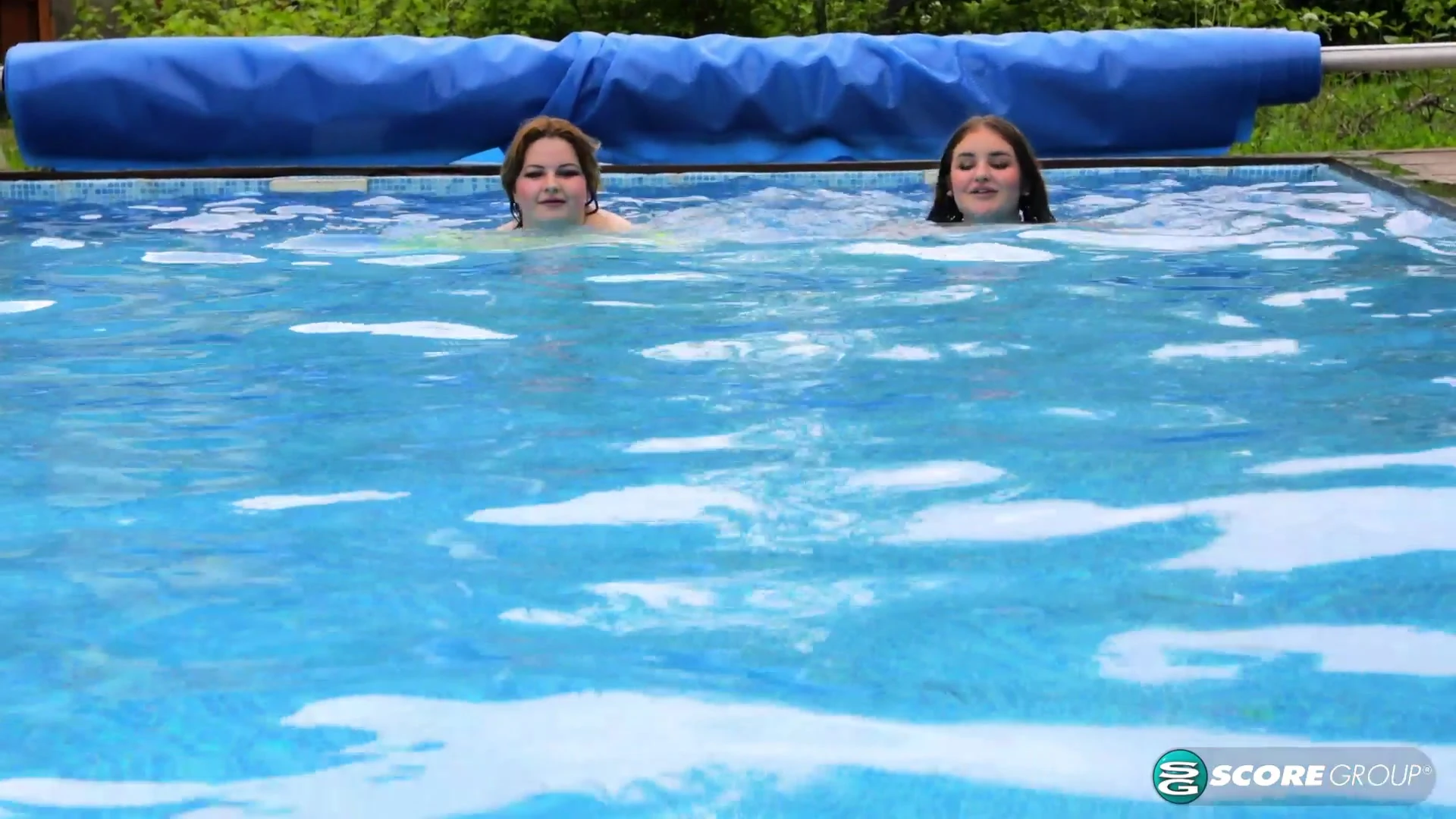 Molly Evans two lesbian sluts playing by the pool
