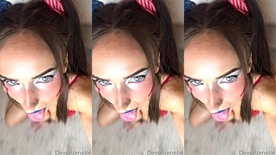 Devon Jenelle on her knees ready for a blowjob