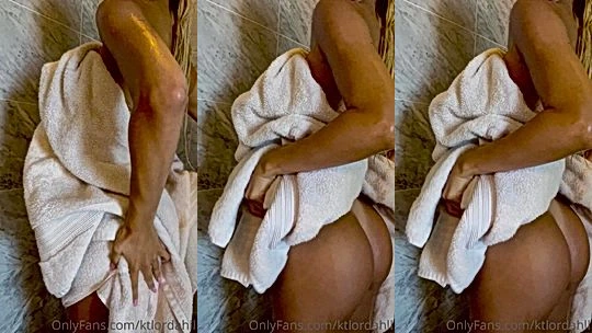 Kt Lordahl teasing her big ass post shower