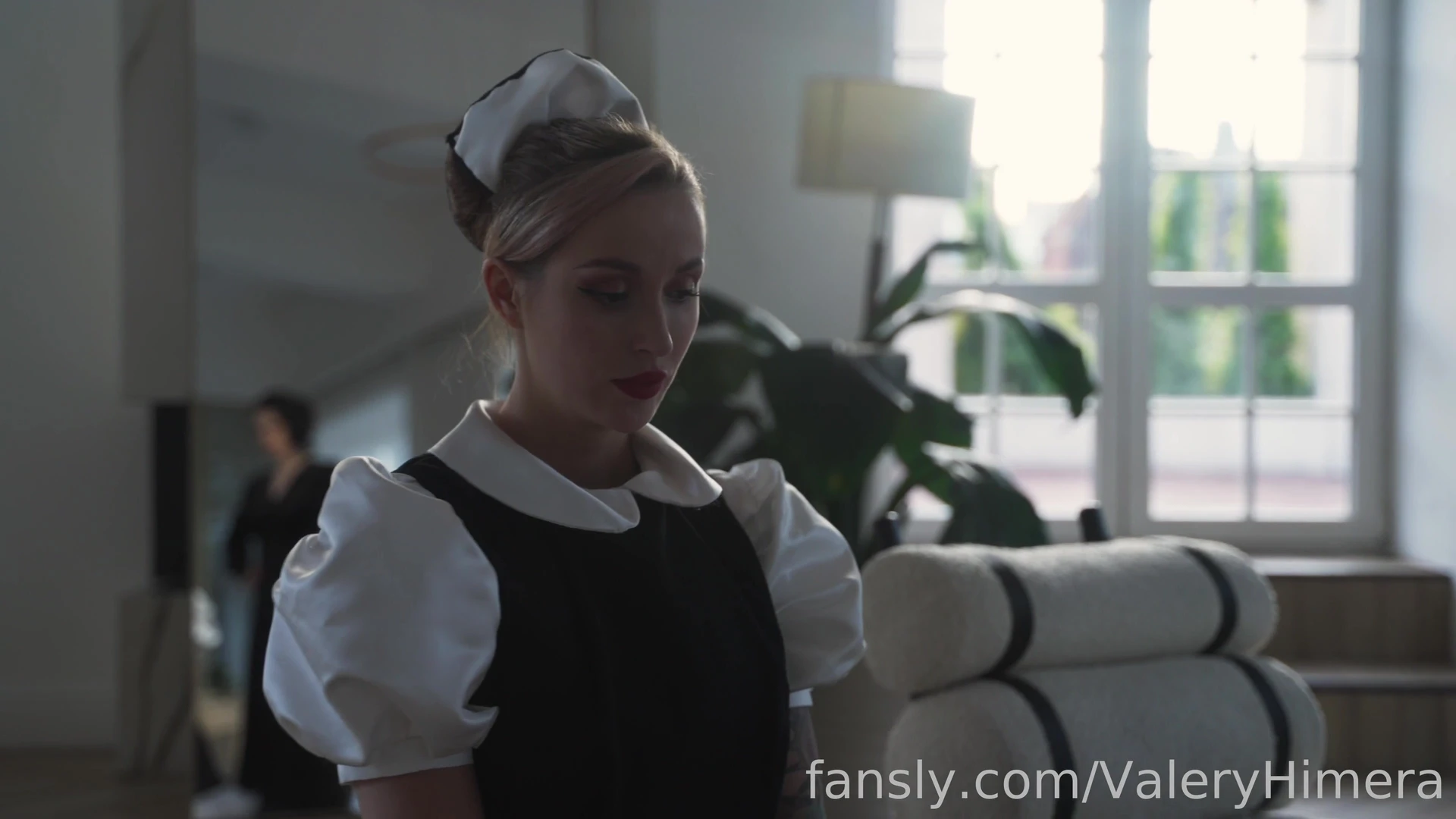 hot maid Lera Himera getting disciplined by her head mistress