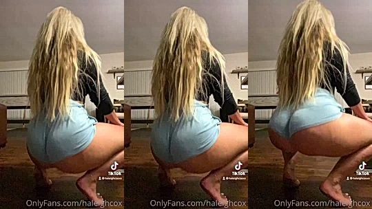 Haleigh Cox twerking her big booty on tiktok